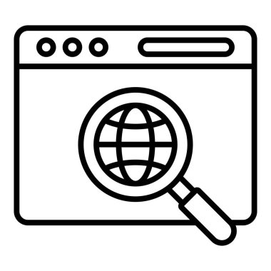 Vector Design Illustration Internet Research Icon Style