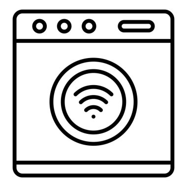 Vector Design Illustration Laundry Icon Style