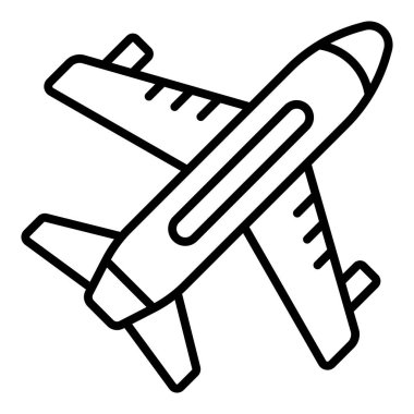 Vector Design Illustration Aircraft Icon Style