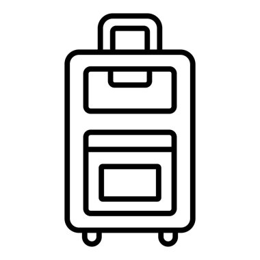Vector Design Illustration Baggage Icon Style
