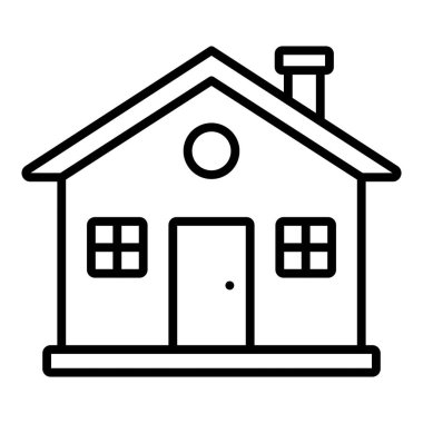 Vector Design Illustration Cabin Icon Style
