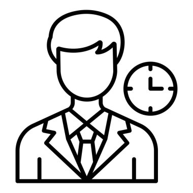 Vector Design Illustration Crew Scheduling Icon Style