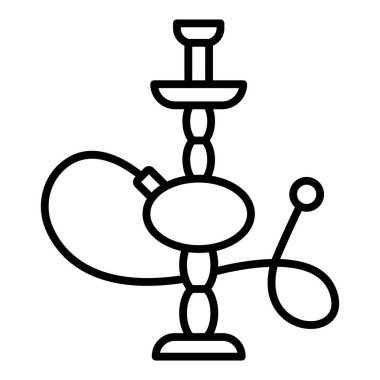 Vector Design Illustration Hookah Icon Style