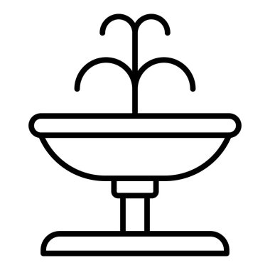 Vector Design Illustration Fountain Icon Style