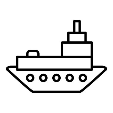 Ocean Oil Spill Icon Style