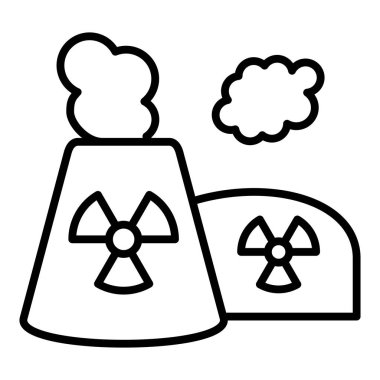 Nuclear Pollution Icon Style