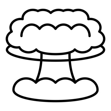 Nuclear Explosion Icon Style