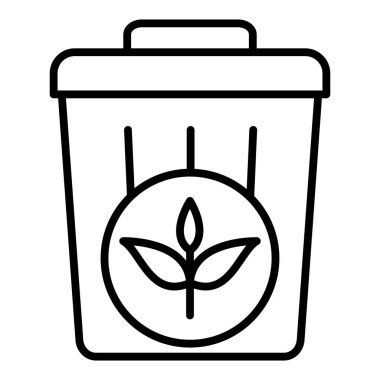 Plant Trash Icon Style