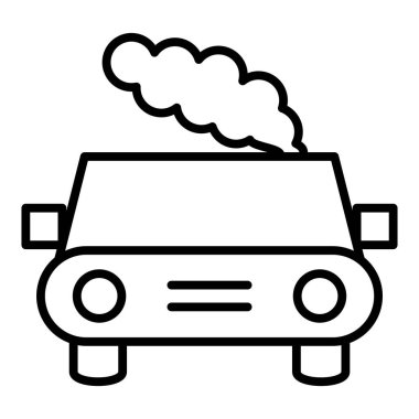Car Pollution Icon Style