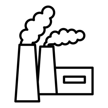 Chimney Pollution Icon Style