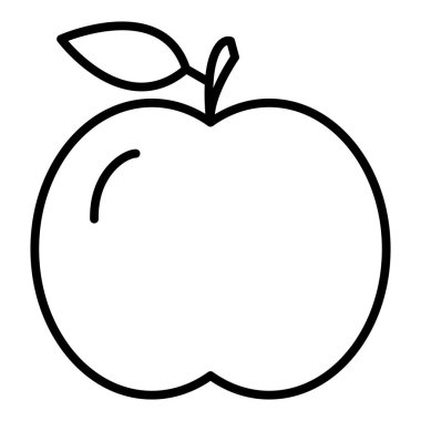 Vector Design Illustration Apple Icon Style