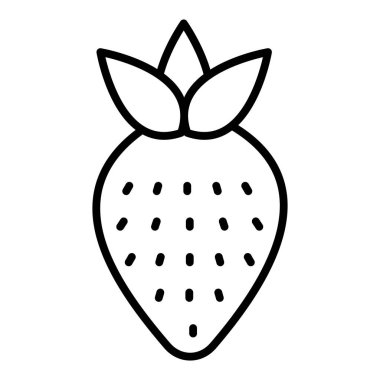 Vector Design Illustration Strawberry Icon Style