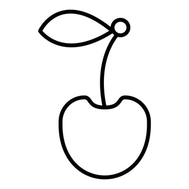 Vector Design Illustration Cherry Icon Style