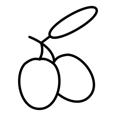 Vector Design Illustration Olive Icon Style