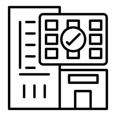 Vector Design Illustration Hotel Booking Icon Style