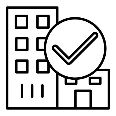 Vector Design Illustration Hotel Availability Icon Style