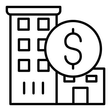 Vector Design Illustration Hotel Budgeting Icon Style