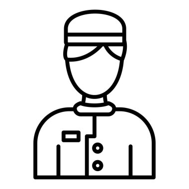 Vector Design Illustration Concierge Icon Style