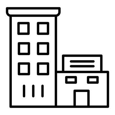 Vector Design Illustration Hotel Icon Style