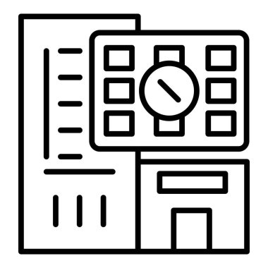Vector Design Illustration Overbooked Icon Style