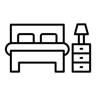 Vector Design Illustration Rooms Icon Style