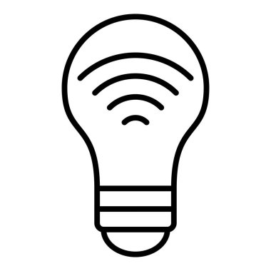 Vector Design Illustration Smart Bulb Icon Style