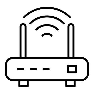 Vector Design Illustration Wifi Router Icon Style
