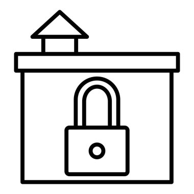 Vector Design Illustration Home Security Icon Style