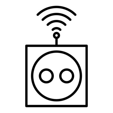 Vector Design Illustration Smart Socket Icon Style
