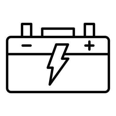 Vector Design Illustration Auto Battery Icon Style
