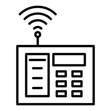 Vector Design Illustration Burglar Alarm Icon Style