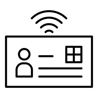 Vector Design Illustration Smart Identification Icon Style