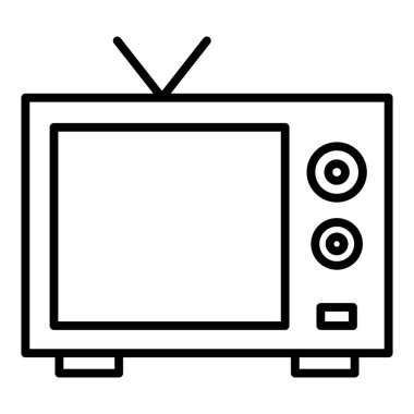 Vector Design Illustration Tv Icon Style