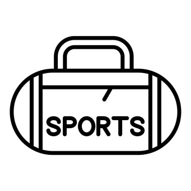 Vector Design Illustration Sport Bag Icon Style