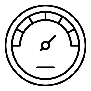 Vector Design Illustration Meter Icon Style