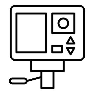 Vector Design Illustration Action Camera Icon Style