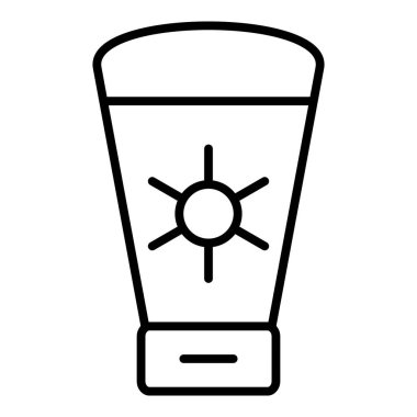 Vector Design Illustration Sunscreen Icon Style