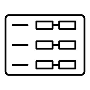 Vector Design Illustration Schedule Icon Style