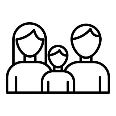 Vector Design Illustration Family Icon Style