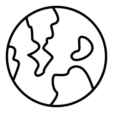 Vector Design Illustration Globe Icon Style