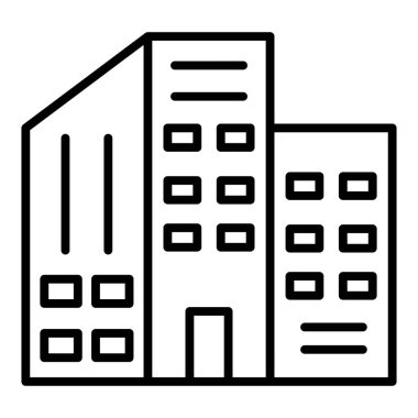 Vector Design Illustration Hotel Icon Style