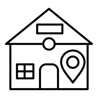 Vector Design Illustration Homestay Icon Style