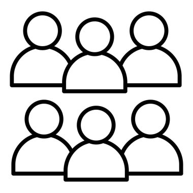 Vector Design Illustration Small Group Icon Style