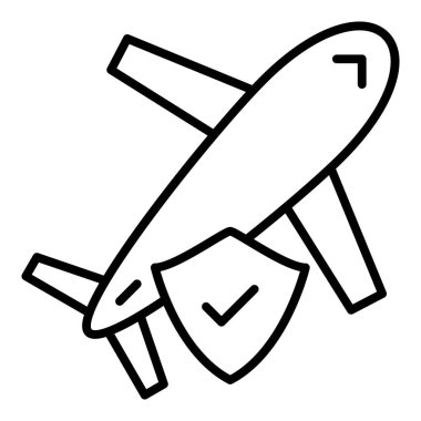 Vector Design Illustration Travel Insurance Icon Style