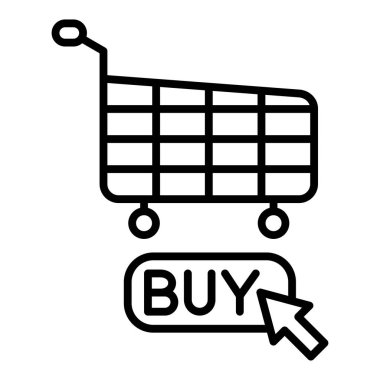 Vector Design Illustration Click Purchase Icon Style