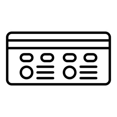 Vector Design Illustration Debit Card Icon Style