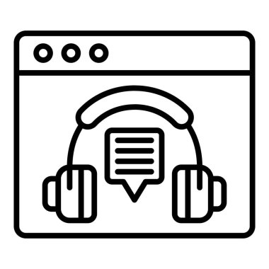 Vector Design Illustration Live Chat Icon Style