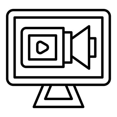 Vector Design Illustration Live Streaming Icon Style