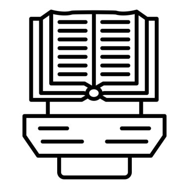 Vector Design Illustration Book Display Icon Style