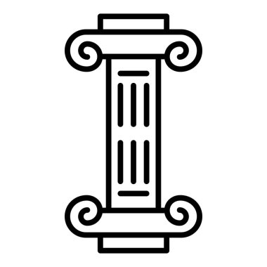 Vector Design Illustration Column Icon Style